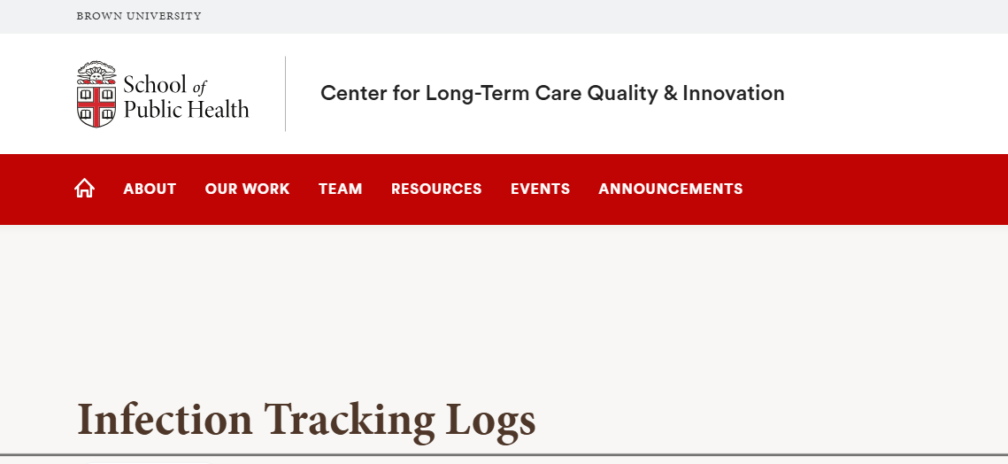 Link to website for Infection Tracker Logs